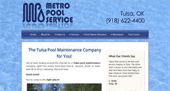 Desktop Screenshot of metro-pool-service.com